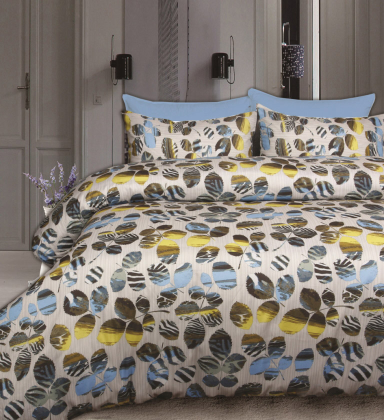 V442-HIN-QUILTCS-PRINTED-WESTWOOD-SB-213264-00 Westwood Printed Foliage Quilt Cover Set SINGLE - Image 1