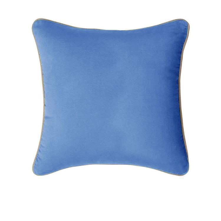 V442-IDC-CUSHIONC-GABRIEL60CM-RIVERSIDE-SQ-78368-00 J Elliot Home Gabriel 100% Cotton Cushion Cover 60 x 60 cm Riverside - Image 1