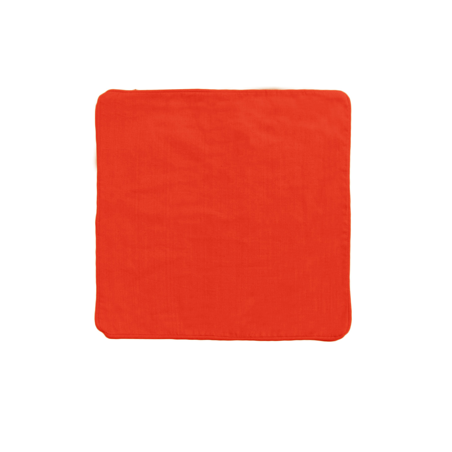 V442-IDC-CUSHIONC-PANAMA-RED-SQ-78481-00 IDC Homewares Panama 100% Cotton Cushion Cover Red - Image 1