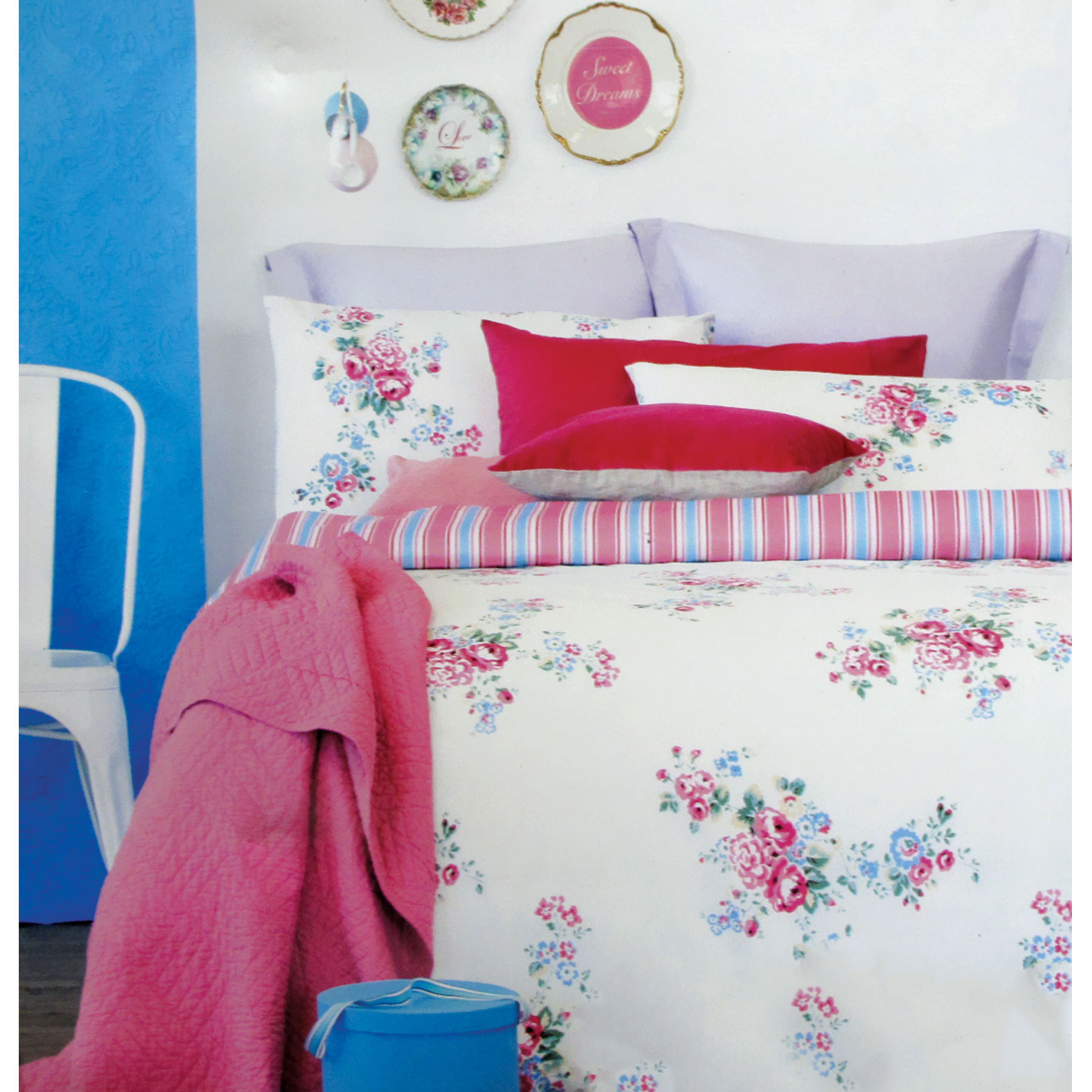 V442-INT-QUILTCS-ROSE-PINK-KI-141390-00 Ardor Rose Pink Quilt Cover Set King - Image 1