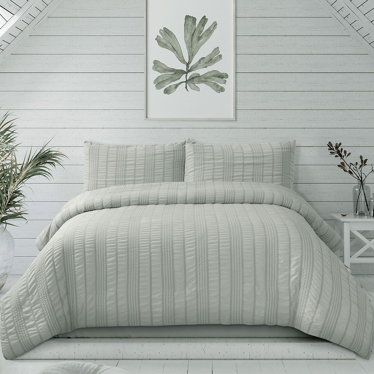 V442-INT-QUILTCS-SOMMER-COASTALGREY-KI-141930-00 Ardor Sommer Coastal Grey Seersucker Stripe Quilt Cover Set King - Image 1