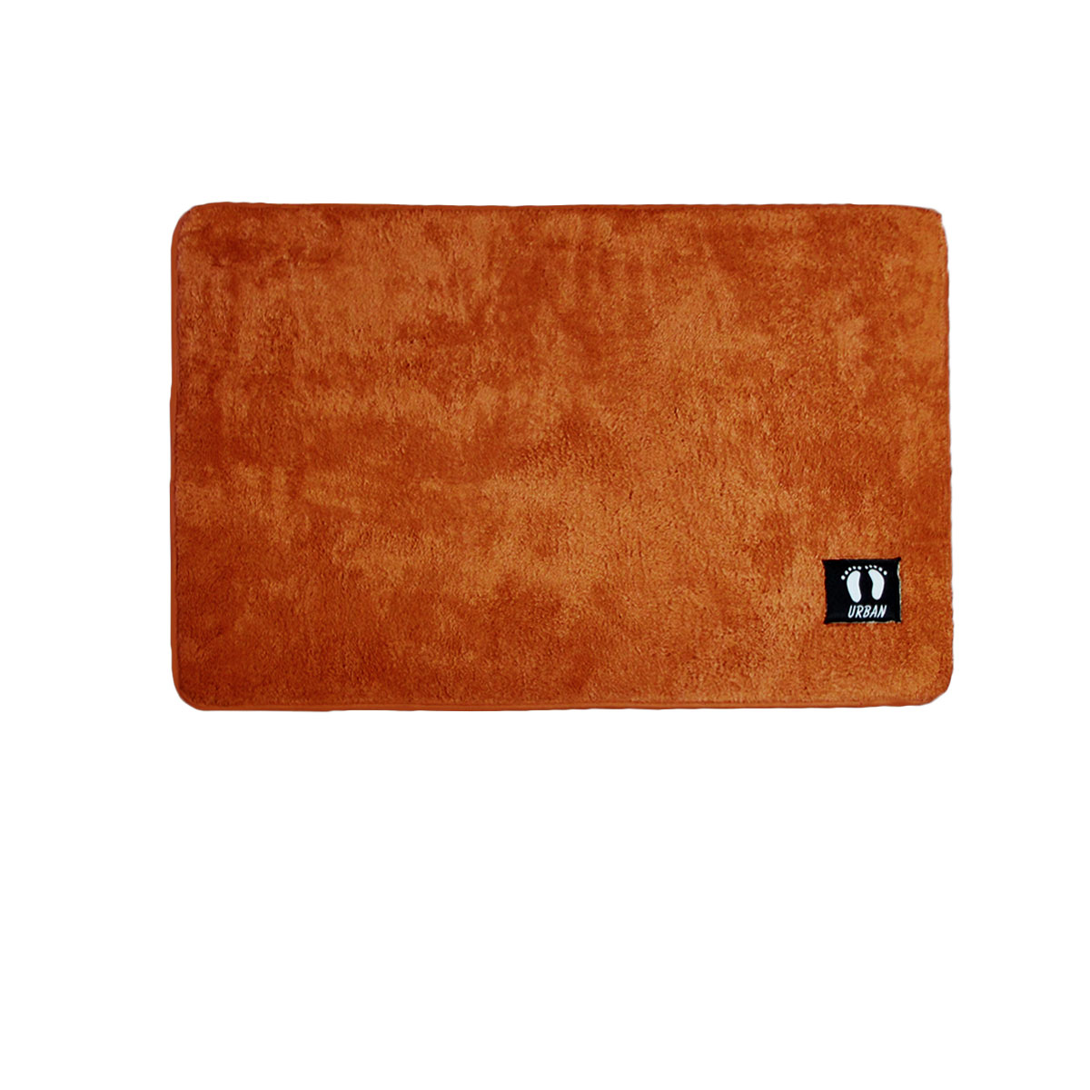 V442-JTC-BATHM-ASHA-PUMPKIN-QS-206160-00 Asha Anti Slip Polyester Bath Mat 50 x 80 cm Pumpkin - Image 1