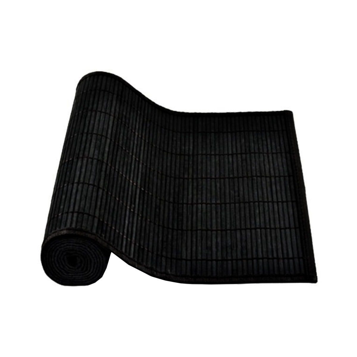 V442-JTC-TABLER-BAMBOOCOL3BL-BLACK-RE-145748-00 Narrow Slat Bamboo Table Runner 140 x 33cm Black - Image 1