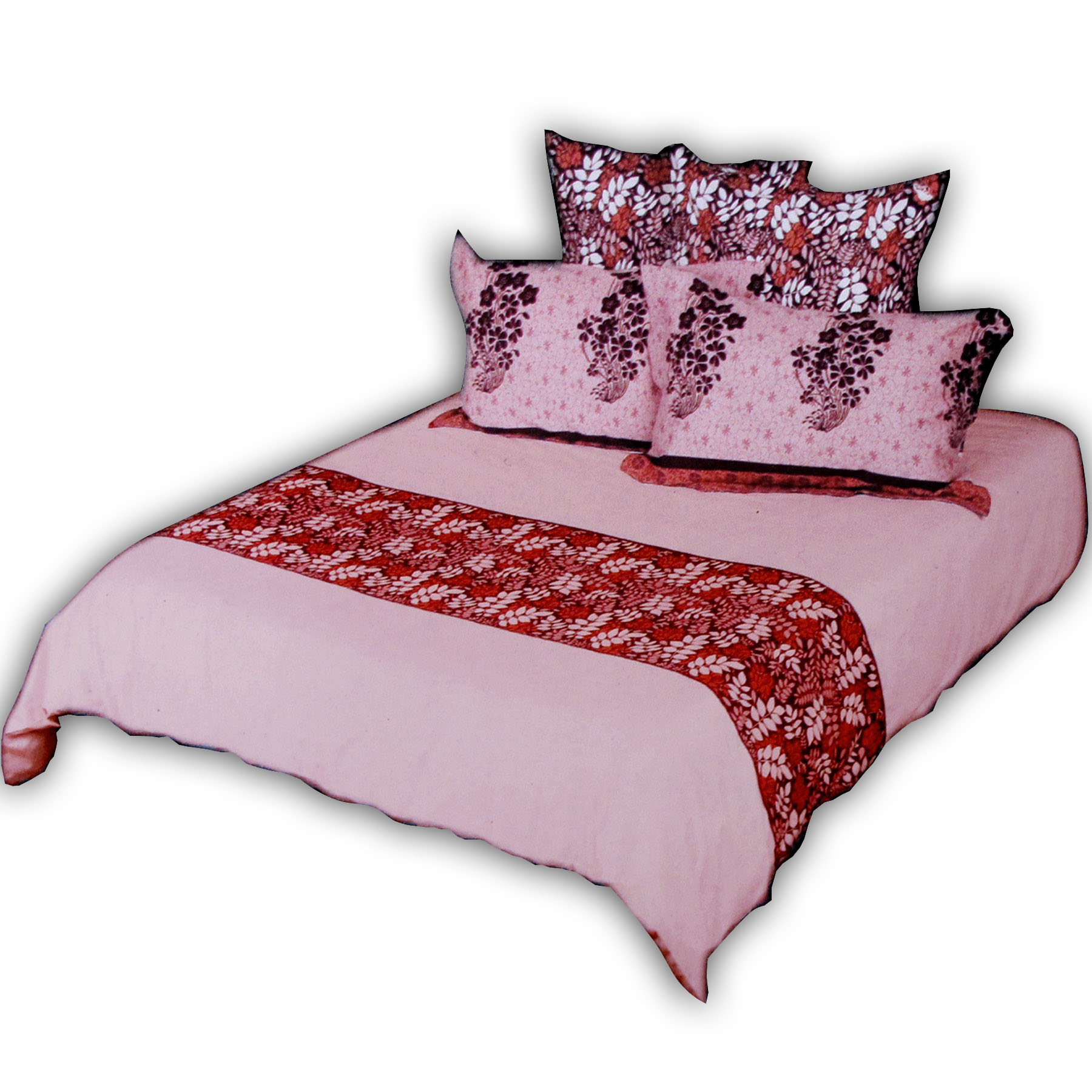 V442-ORS-QUILTCS-PETUNIA-WHITE-QS-208802-00 Orient Sense Petunia Quilt Cover Set - Queen - Image 1
