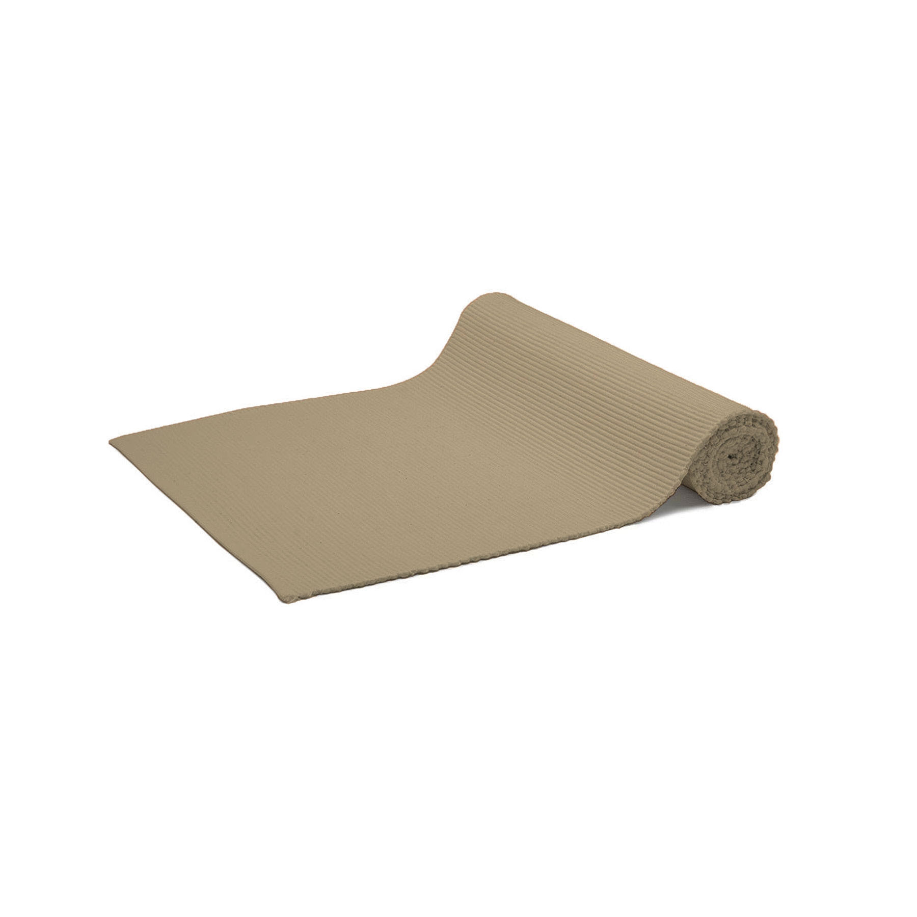 V442-RAN-TABLER-LOLLIPOP-TAUPE-RE-77499-00 Rans Lollipop Cotton Ribbed Runner - Taupe - Image 1