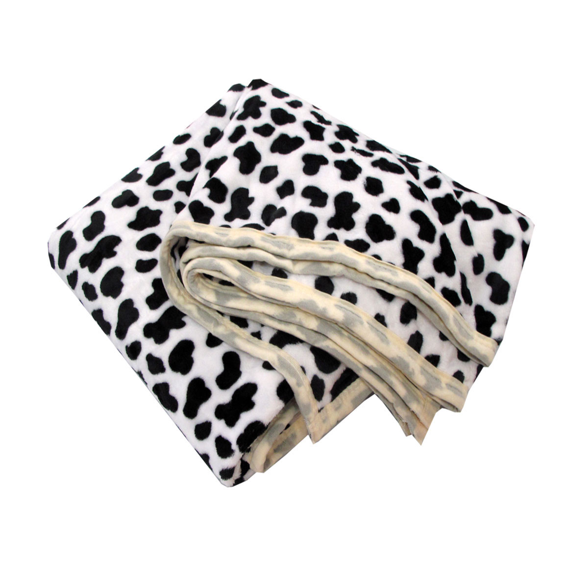 V442-STT-BLANKET-ANIMALDALMATIAN-WHITE-SB-202503241610-00 Animal Skin Pattern Soft Flannel Plush Single Size Blanket / Large Throw Rug 150 x 200cm Dalmatian - Image 1