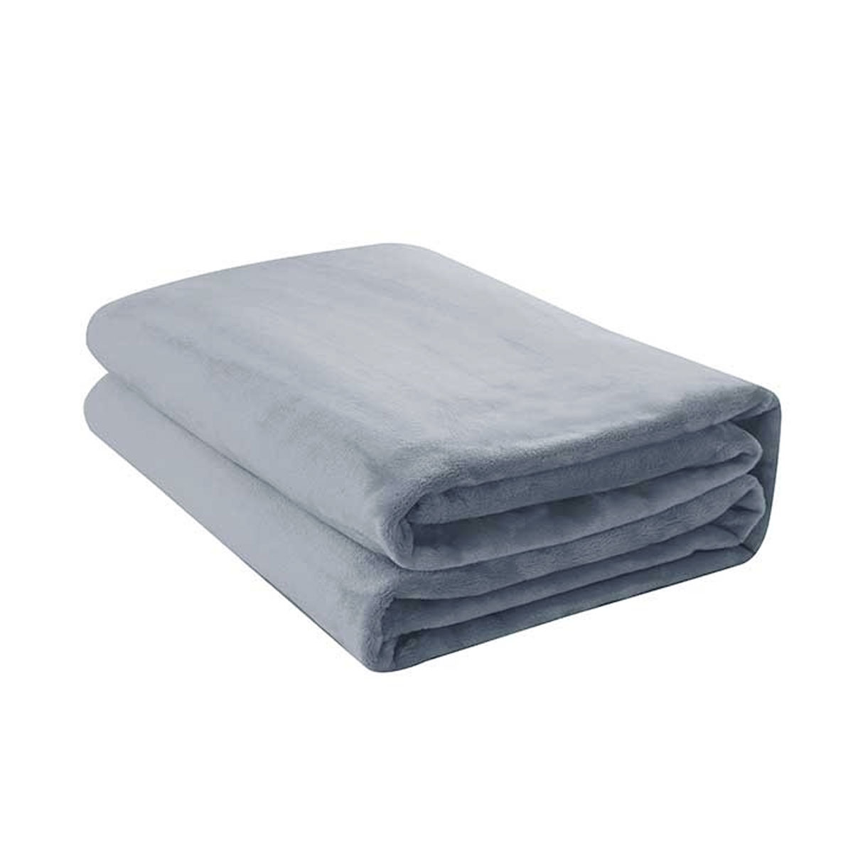 V442-WAM-BLANKET-400GSMMICROFLEECE-SILVER-QS-204721-00 Jason 400GSM Super Soft Micro Fleece Blanket Silver Queen - Image 1