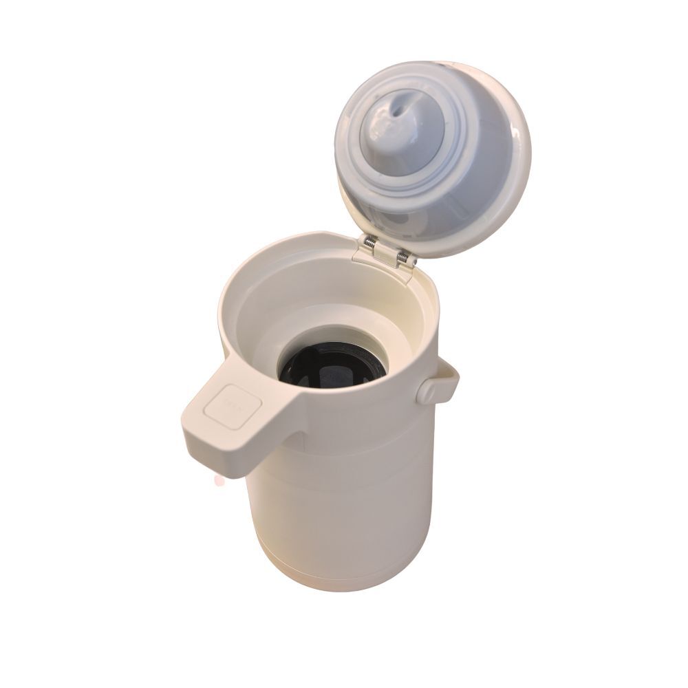 V445-C310984-84603-00 Kylin 304 Stainless Steel Air Press Pot Beverage Dispenser 2.5L - Cream - Image 1