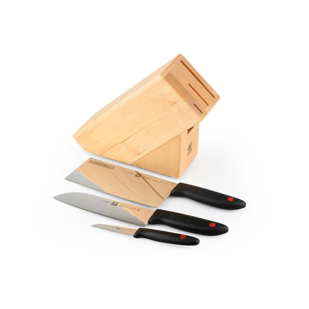 V445-C420039-98090-00 Zwilling ZW-K14 Twin Point Santoku Knife Chef's Knife 4PC Knife Set - Image 1