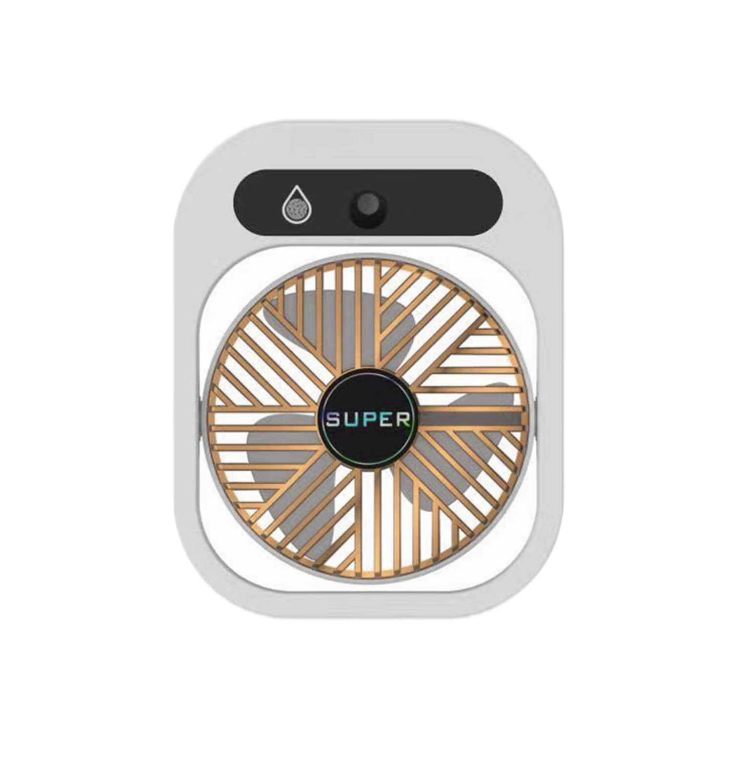 V445-C470427-84579-00 JY Ice Fog Air Conditioning Mist Humidfier Mini Fan Humidifying - White - Image 1