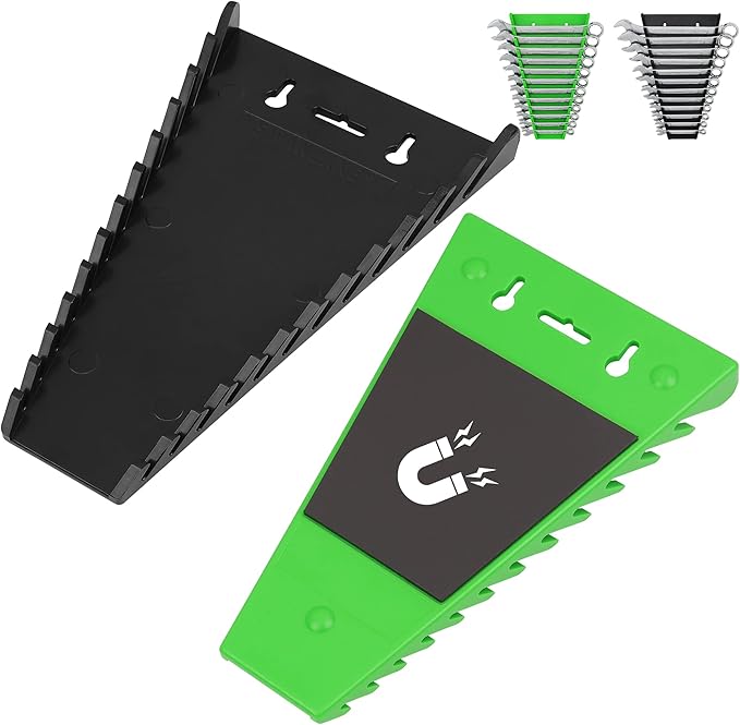 V465-66084-195601-00 SWANLAKE 2Pack Magnetic Wrench Organizer wrench rack Tool Trays, Premium Quality Wrench Holder - Image 1