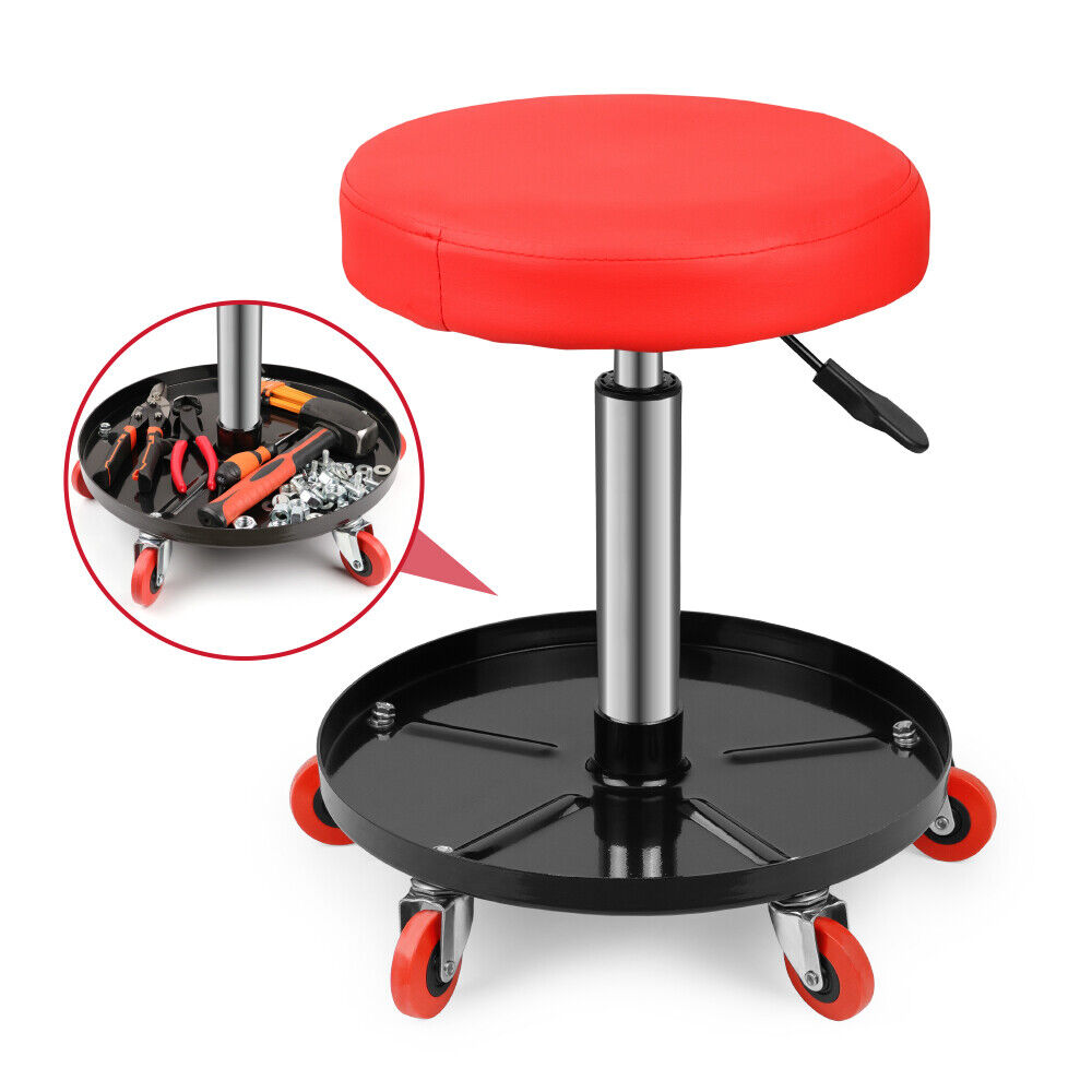 V465-86197-186511-00 SEDY 150kg Load Pneumatic Roller Seat Mechanic Rolling Stool With Tool Tray AU - Image 1