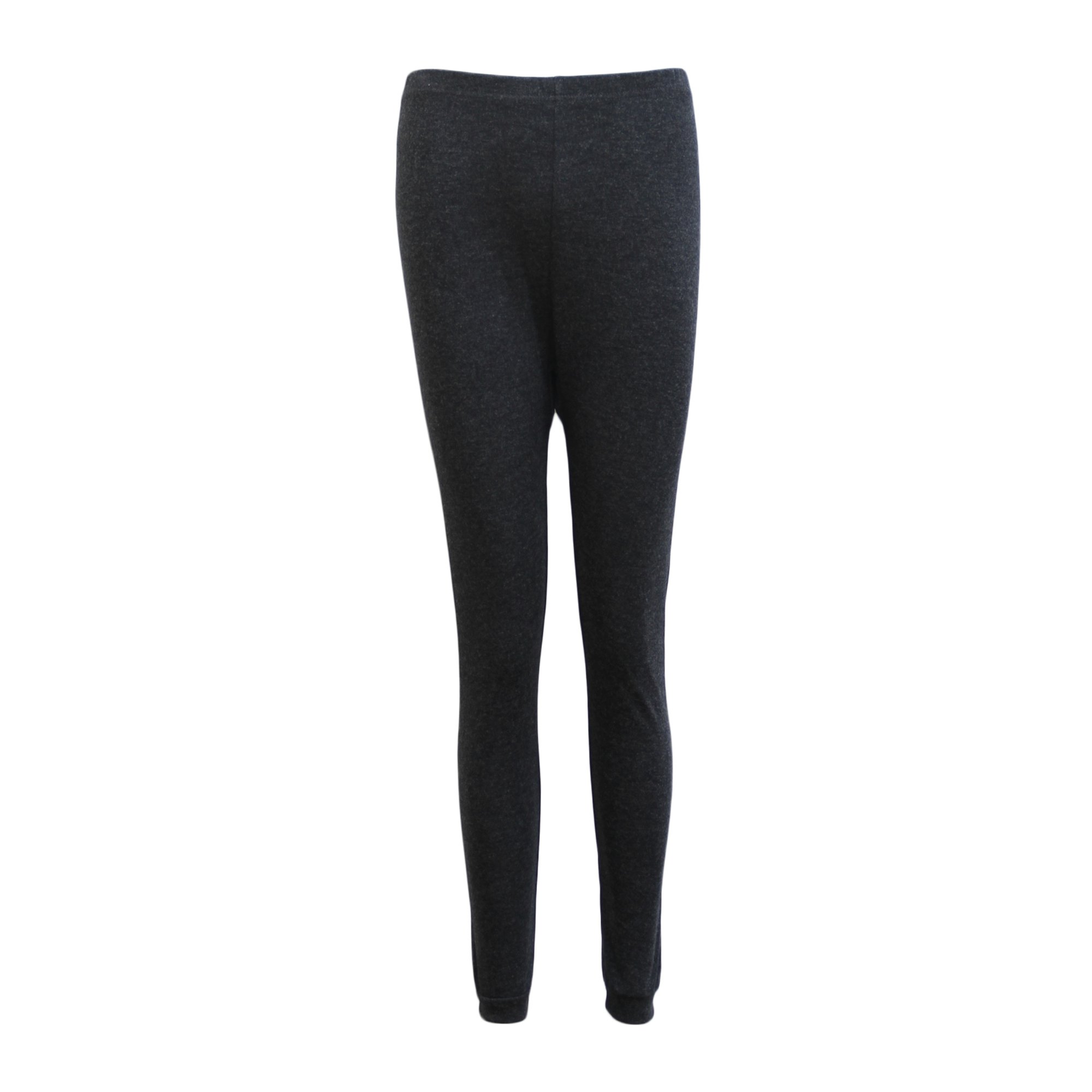 V474-215071-104105-00 Womens Merino Wool Top Pants Thermal Leggings Long Johns Underwear Pajamas, Women's Leggings - Black, 16-18 - Image 1