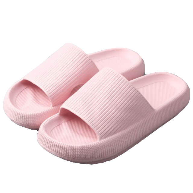V474-483983-103817-00 Pillow Slides Sandals Non-Slip Ultra Soft Slippers Cloud Shower EVA Home Shoes, Pink, 36/37 - Image 1