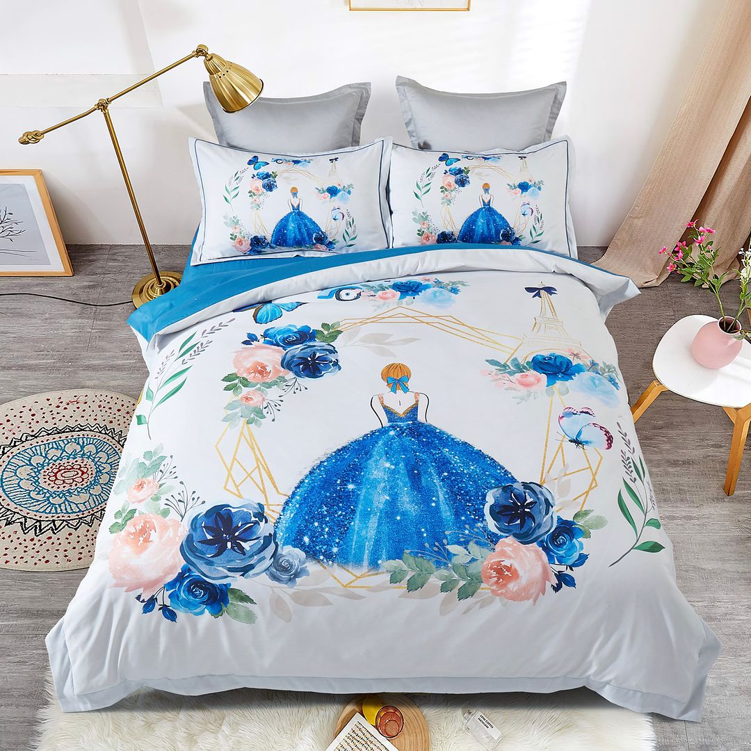 V493-SM-KS-01-150762-00 Princess Kids Quilt Cover Set - King Single Size - Image 1