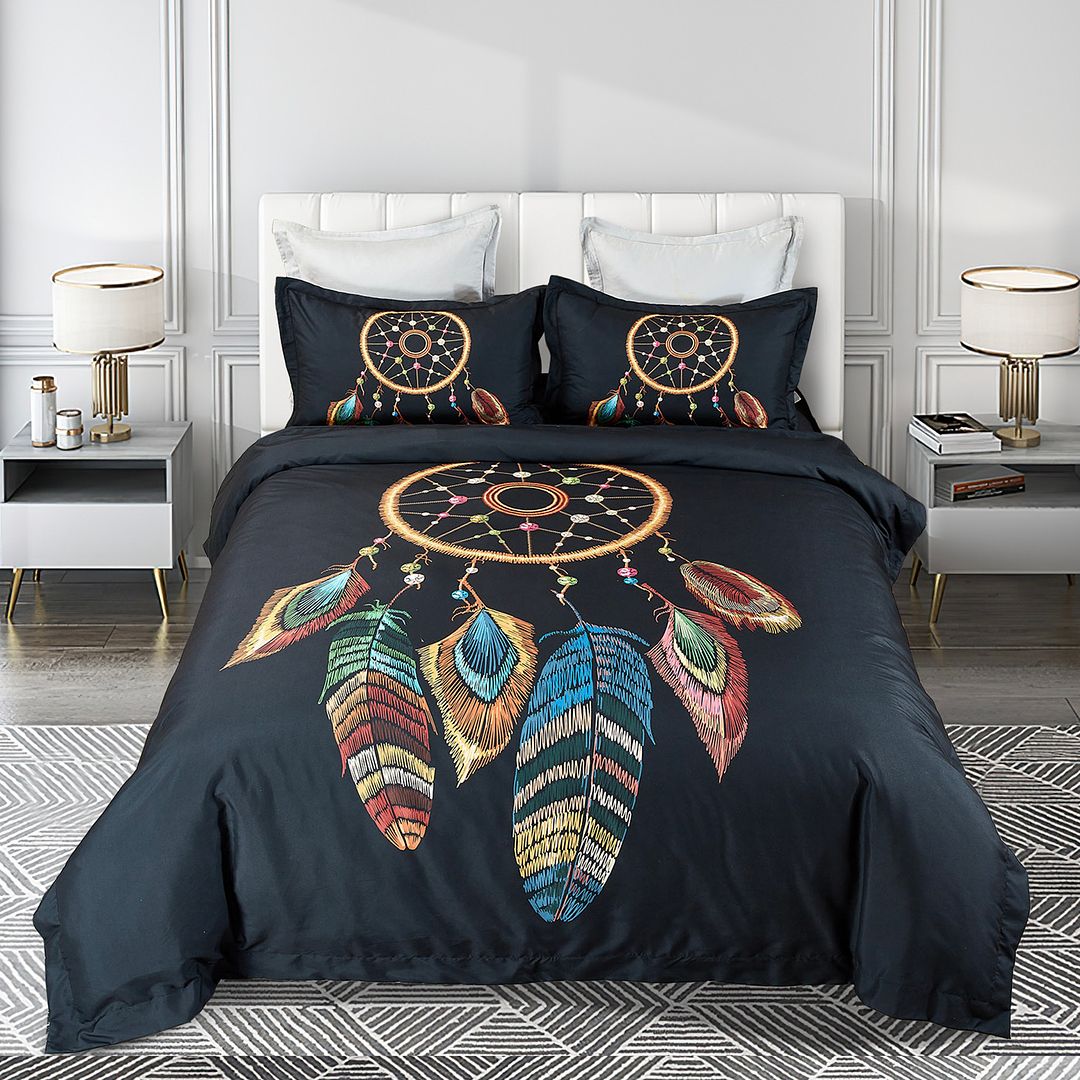 V493-SM-SK-12-150798-00 Dream Catcher Quilt Cover Set - Super King Size - Image 1
