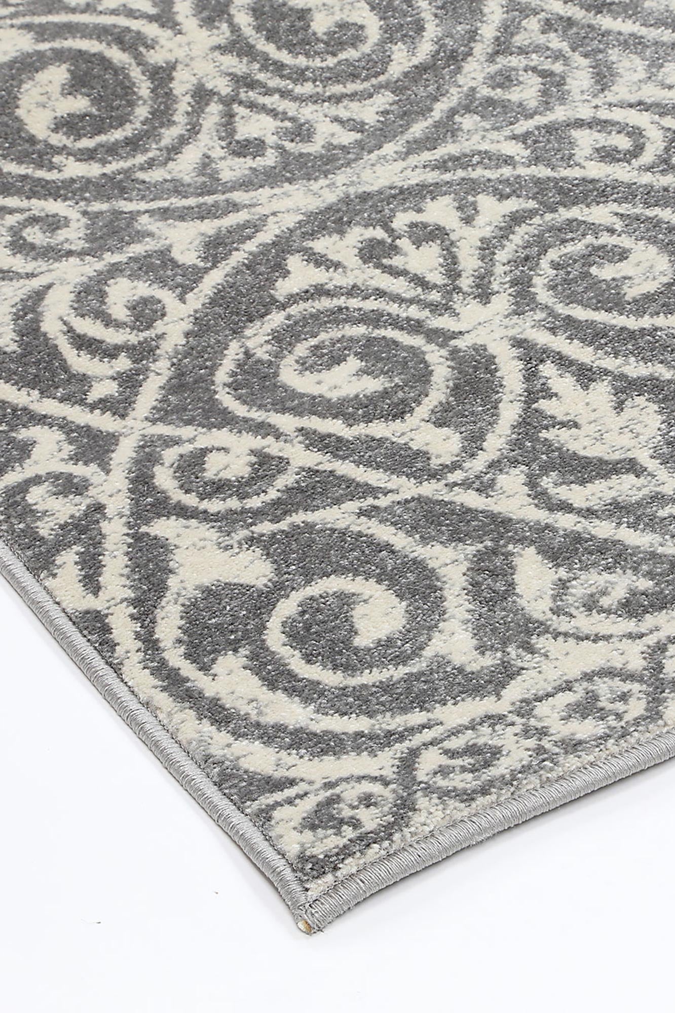V516-DELI803DEL23-131712-00 delicate-katherine-grey-ivory-rug 80x300 - Image 1