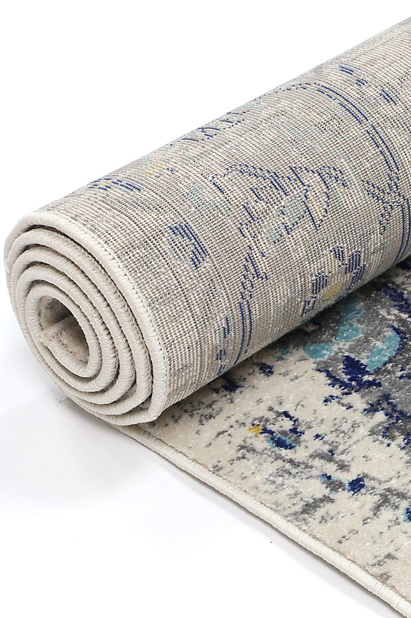 V516-DELI803DEL26-131703-00 delicate-melissa-ivory-blue-rug 80x300 - Image 1