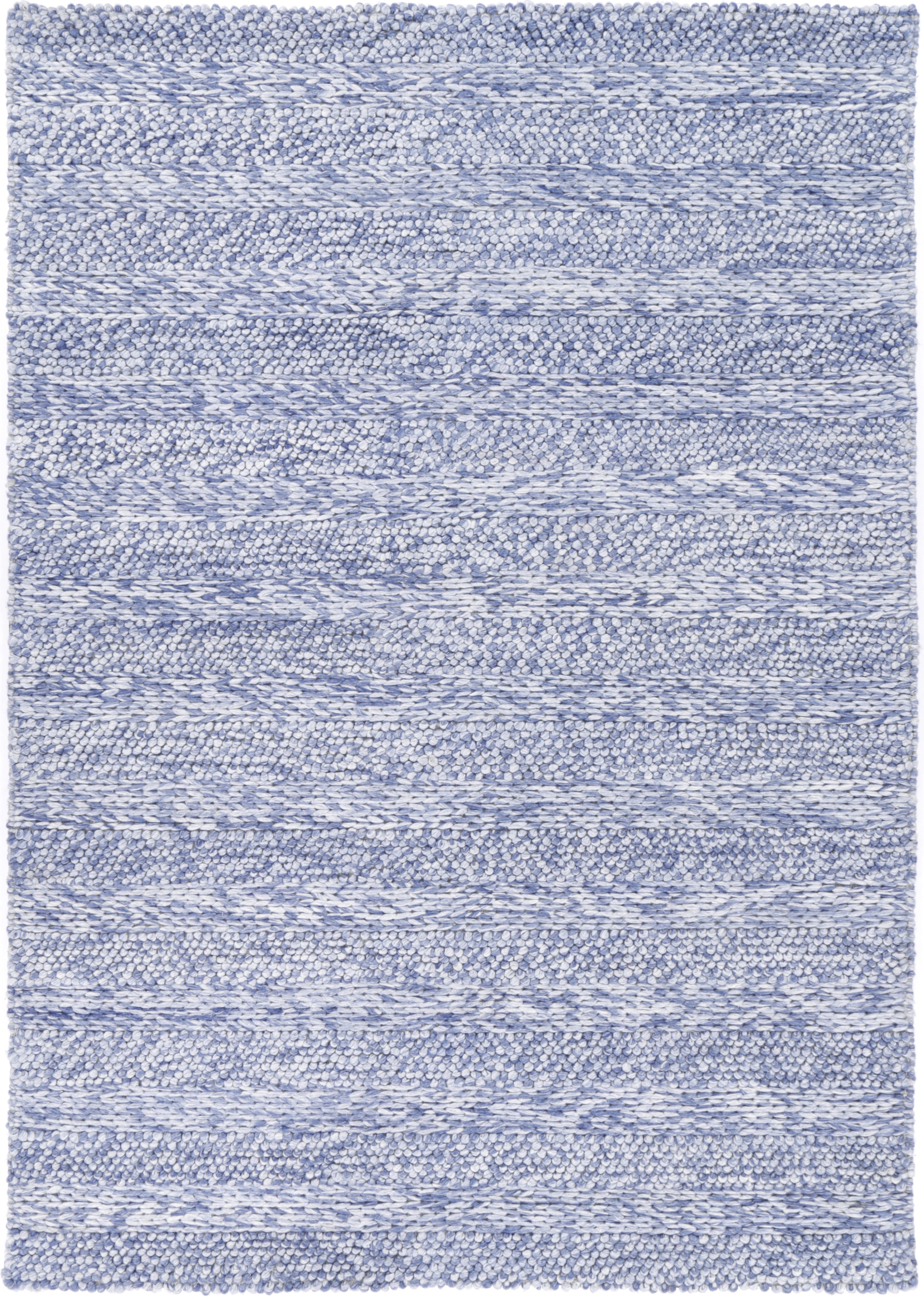 V516-HARL200RINGBLUE-140849-00 Harlow Ringlets Blue Wool Blend Rug 200x290 - Image 1