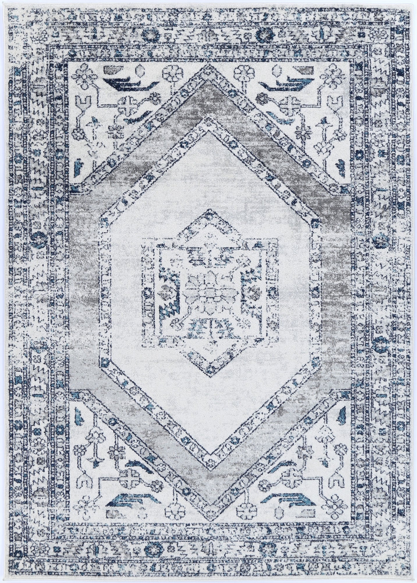 V516-PROV16024-140919-00 Provence Prov24 Cream/L.Grey 160x230 - Image 1