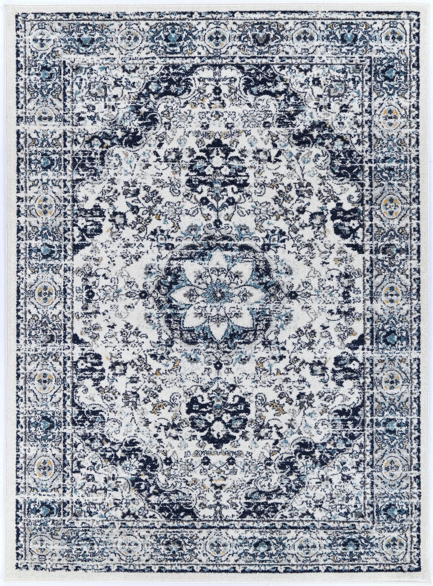 V516-PROV80322-140905-00 Provence Prov22 Cream/D.Blue 80X300 - Image 1