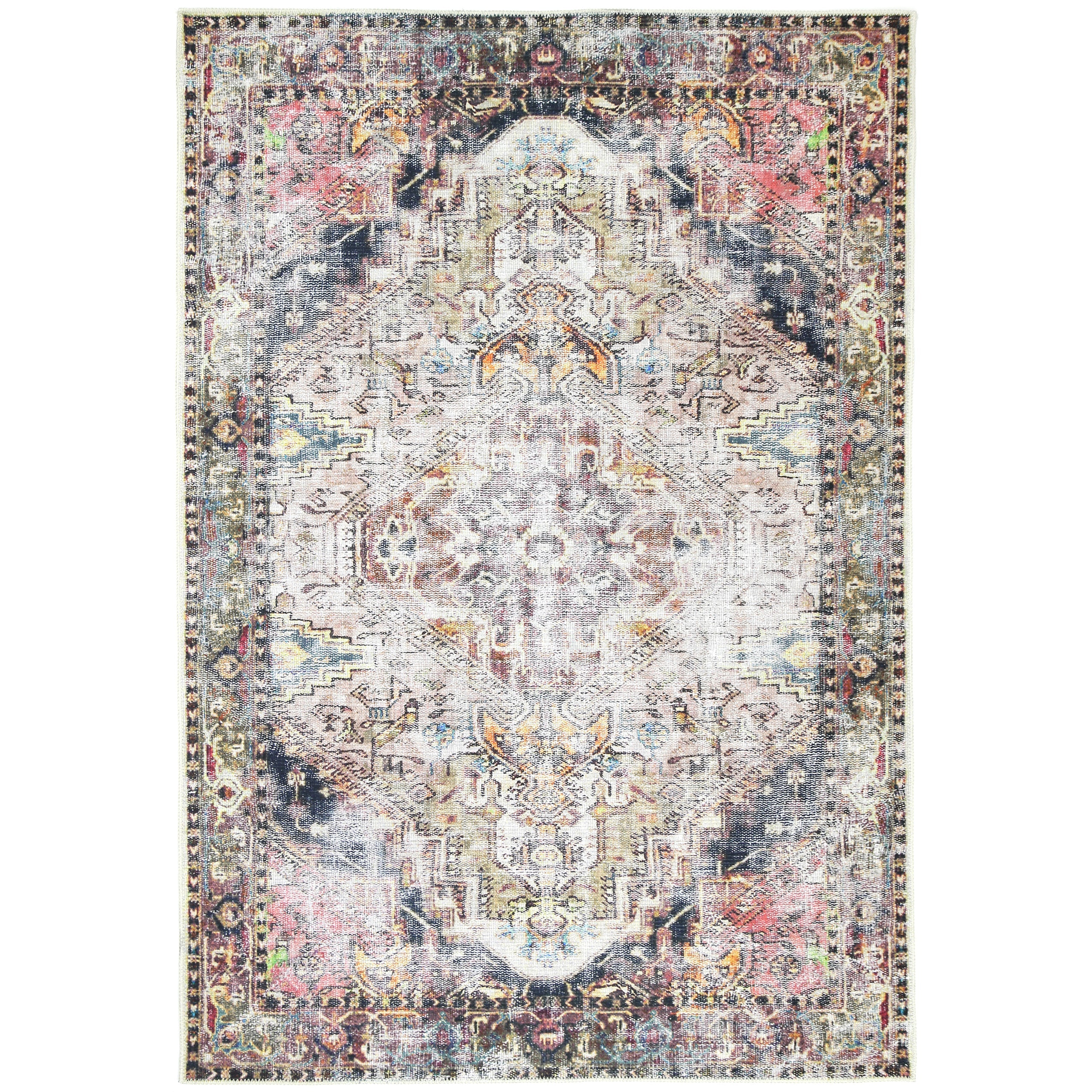 V516-VINT280237901-140370-00 vintage-crown-ernest-multi-distressed-vintage-rug 280x380 - Image 1