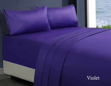 V517-CSS1000-K-VI-94486-00 1000tc egyptian cotton sheet set 1 king violet - Image 1