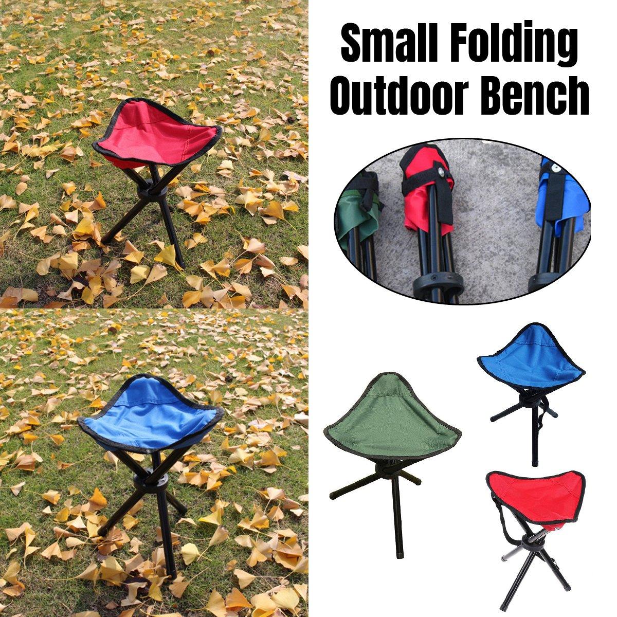 V528-TRIANGLE-MAZAR-RED-429657-202503251330-00 Folding Portable Beach Chair Fishing Stool Outdoor Lightweight Camping Chair - Red - Image 1