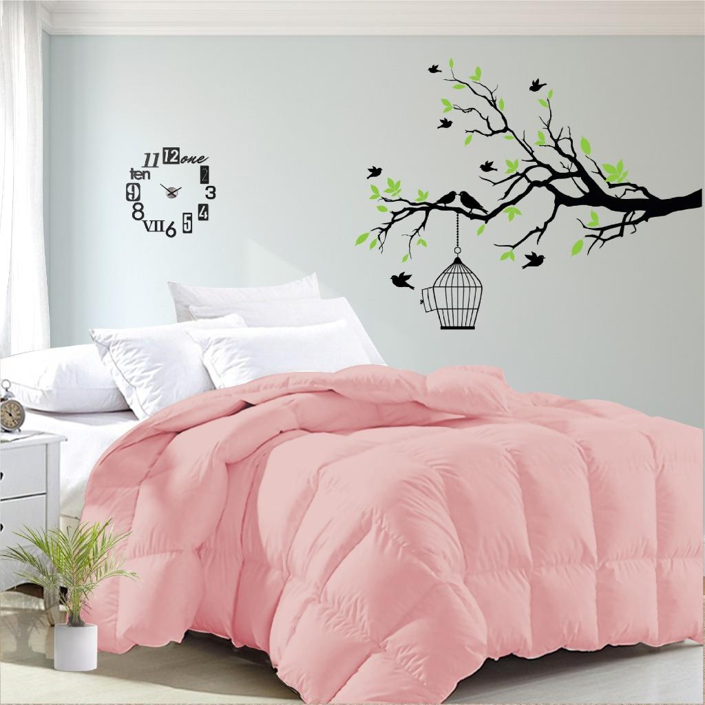 V535-200G-BAMBOO-QUILT-KS-PIN-155289-00 Luxor Australian Made Summer Blush 200GSM Bamboo Blend Quilt King Single - Image 1