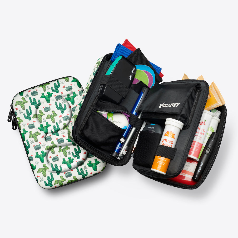 V536-CASE-CACTUS-PLUS-144580-00 Glucology Diabetes Travel Cases | Cactus, Plus - Image 1