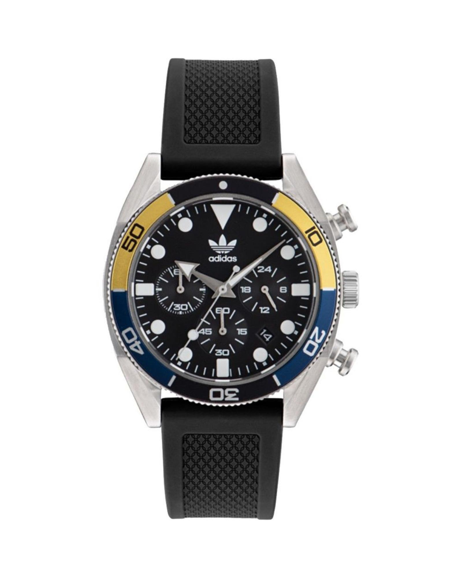V539-ADAOFH23003AC-202506111805-00 Adidas Men's Black Silicone Watch - One Size - Image 1