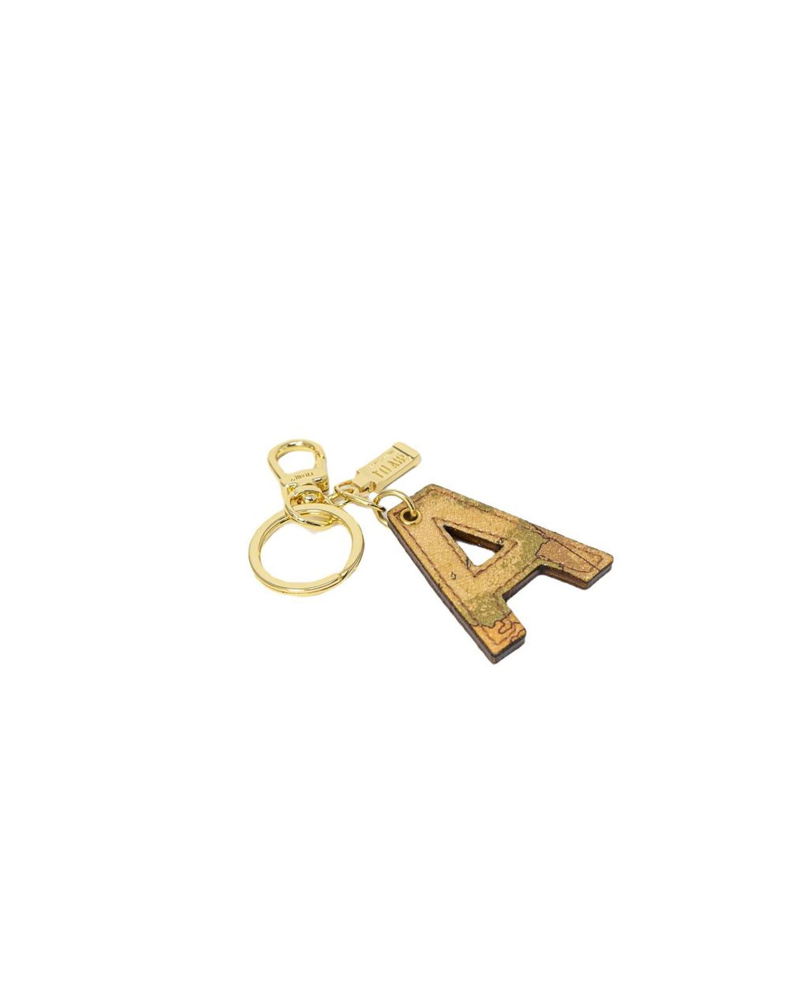 V539-ALMAPRCL-8005400127-202506111930-00 Alviero Martini Prima Classe Women's Beige Leather Keychain - One Size - Image 1