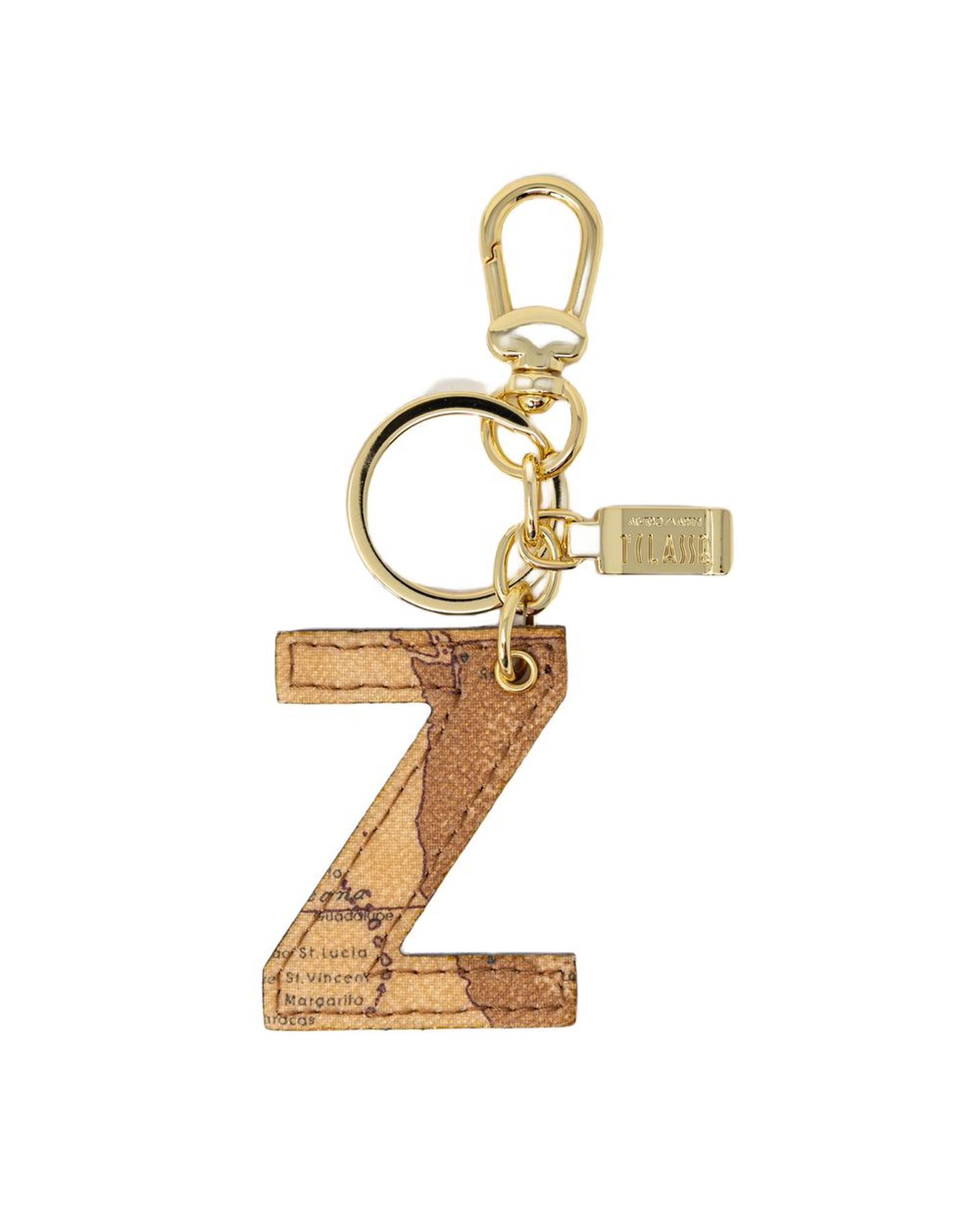 V539-ALMAPRCL-8835100127-202506111541-00 Alviero Martini Prima Classe Women's Beige Leather Keychain - One Size - Image 1