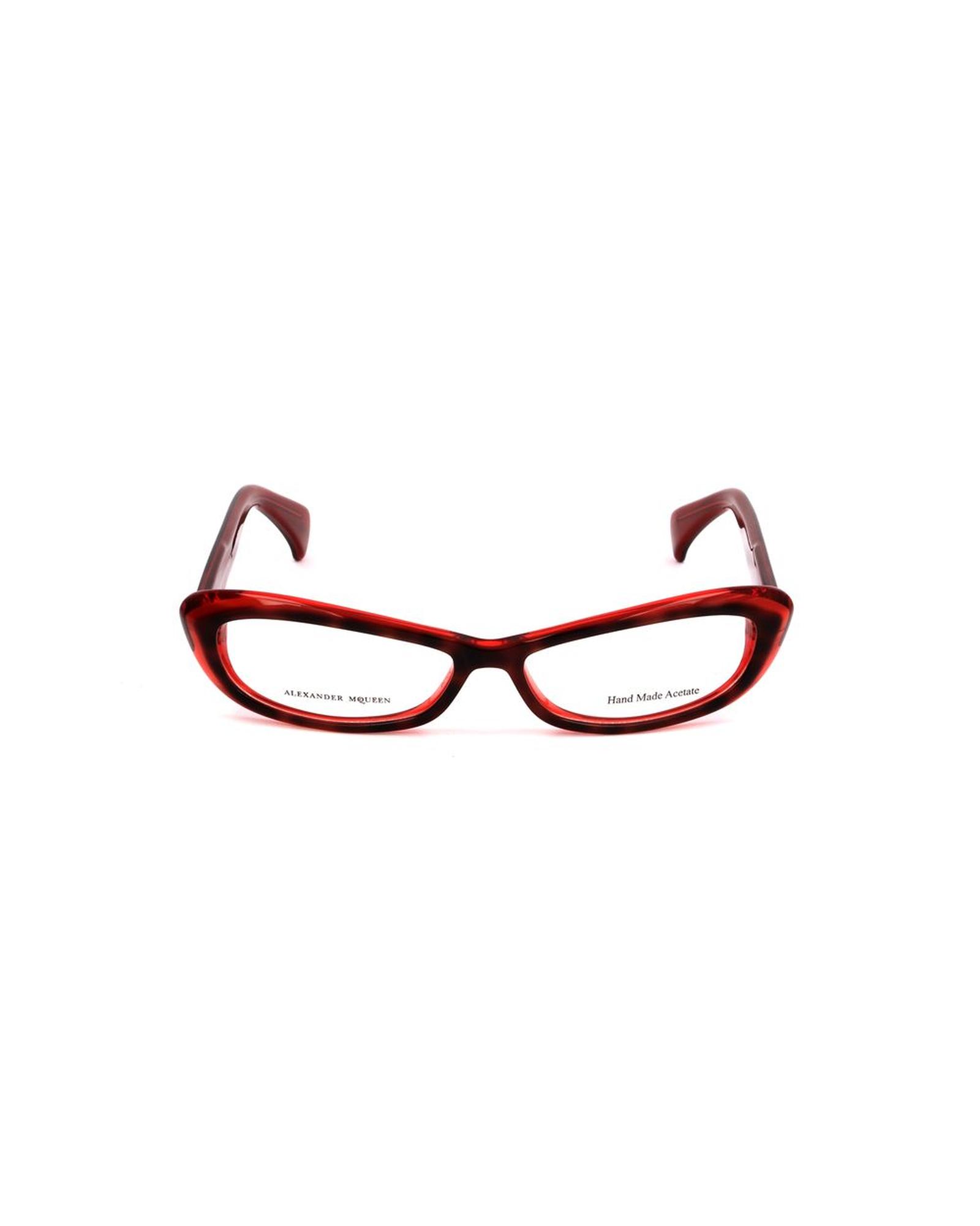 V539-AMAMQ4181EV0AC-202506111547-00 Alexander McQueen Women's Red Acetate Frames - One Size - Image 1