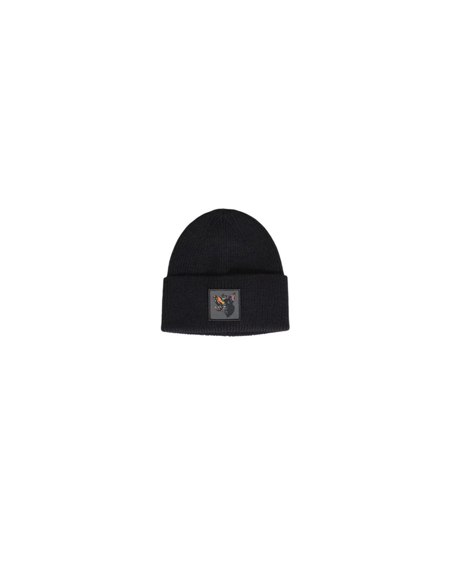 V539-AN-14636600009-UNI-202506111611-00 Antony Morato Men's Black Wool Hats & Cap - One Size - Image 1
