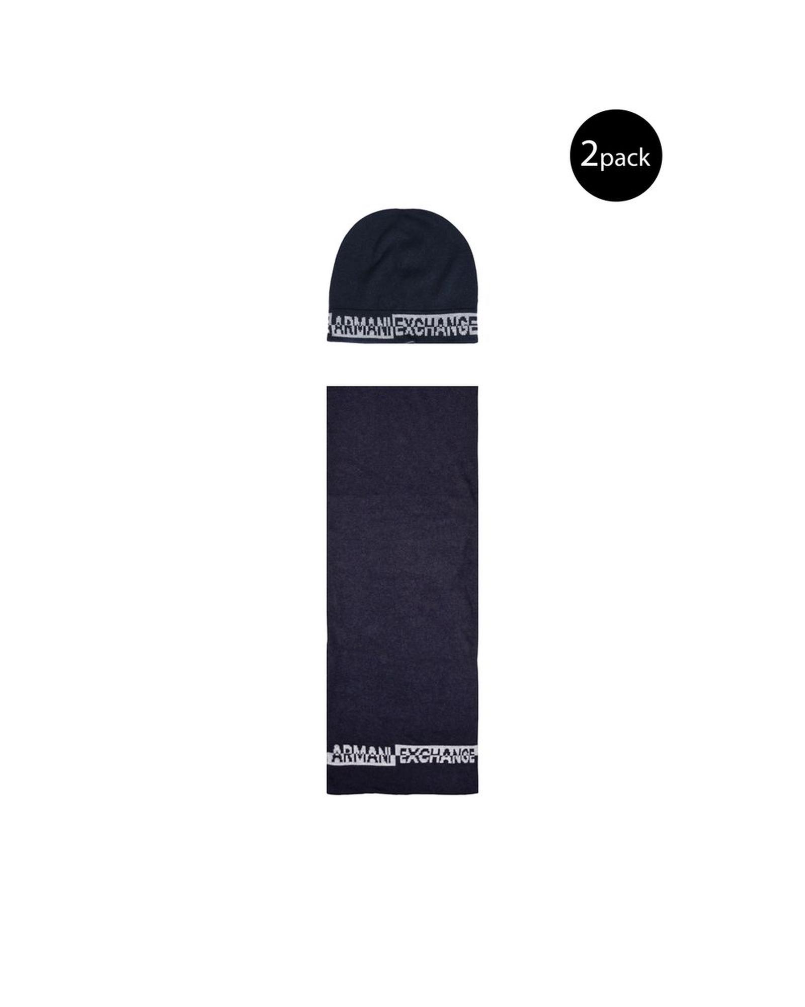V539-AREX-14716400010-202506111721-00 Armani Exchange Men's Blue Polyamide Scarf - One Size - Image 1