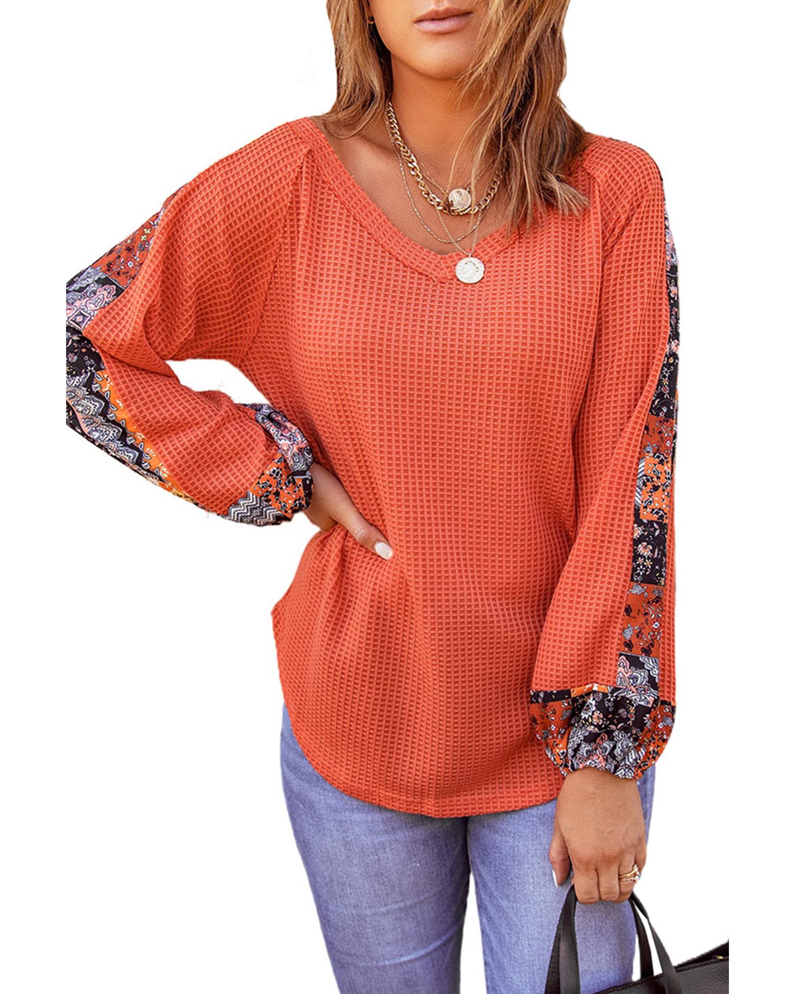 V539-AZEXDC2511428-14-XL-202508261420-00 Azura Exchange Eyelet Thermal Knit Top - XL - Image 1