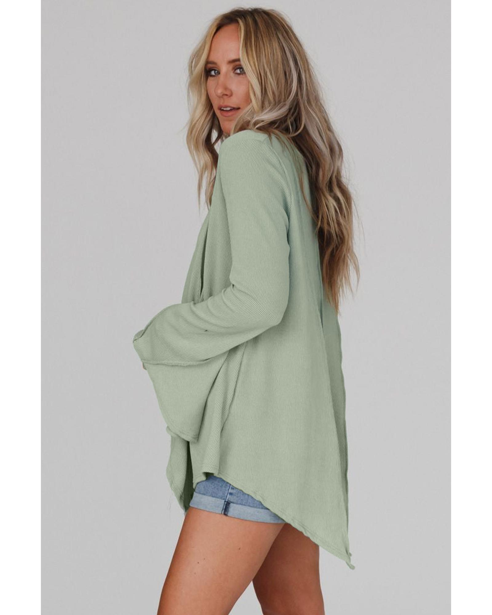 V539-AZEXDC25122288-9-M-202508261525-00 Azura Exchange Expose Seam Bell Sleeve Top - M - Image 1