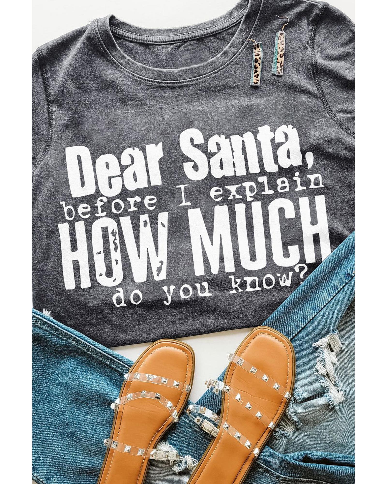 V539-AZEXDC25219050-11-L-202508260820-00 Azura Exchange Christmas Funny Saying Print T-Shirt - L - Image 1