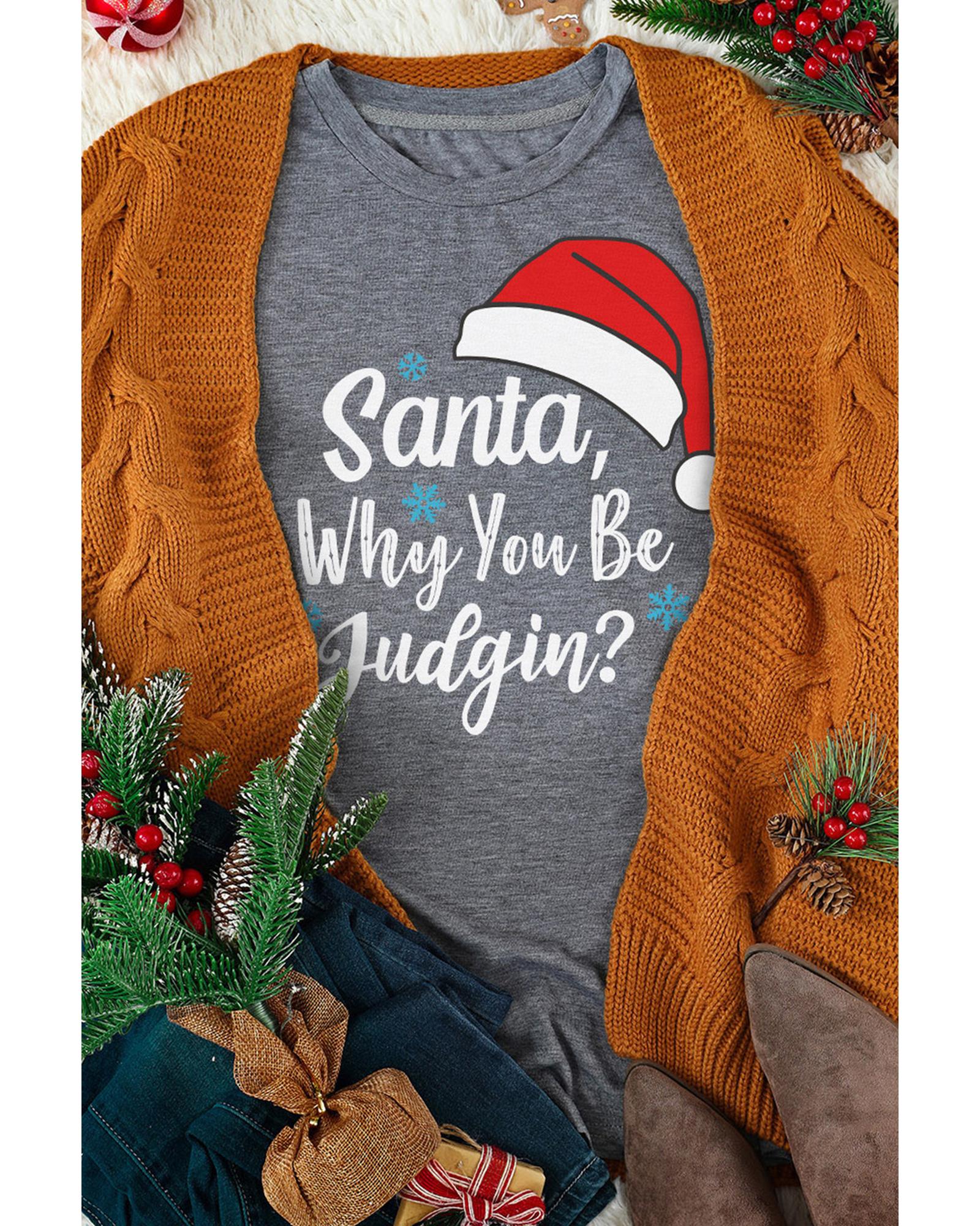 V539-AZEXDC25219177-11-2XL-202508262105-00 Azura Exchange Santa Hat Snowflake Tee - 2XL - Image 1