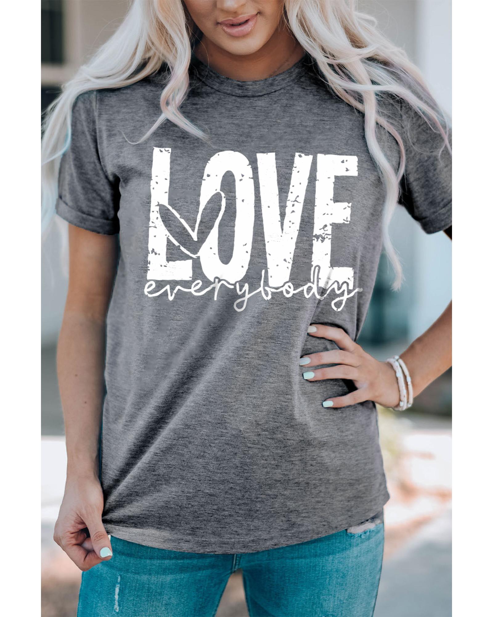 V539-AZEXDC25219223-11-XL-202508262045-00 Azura Exchange LOVE everybody Graphic T-shirt - XL - Image 1