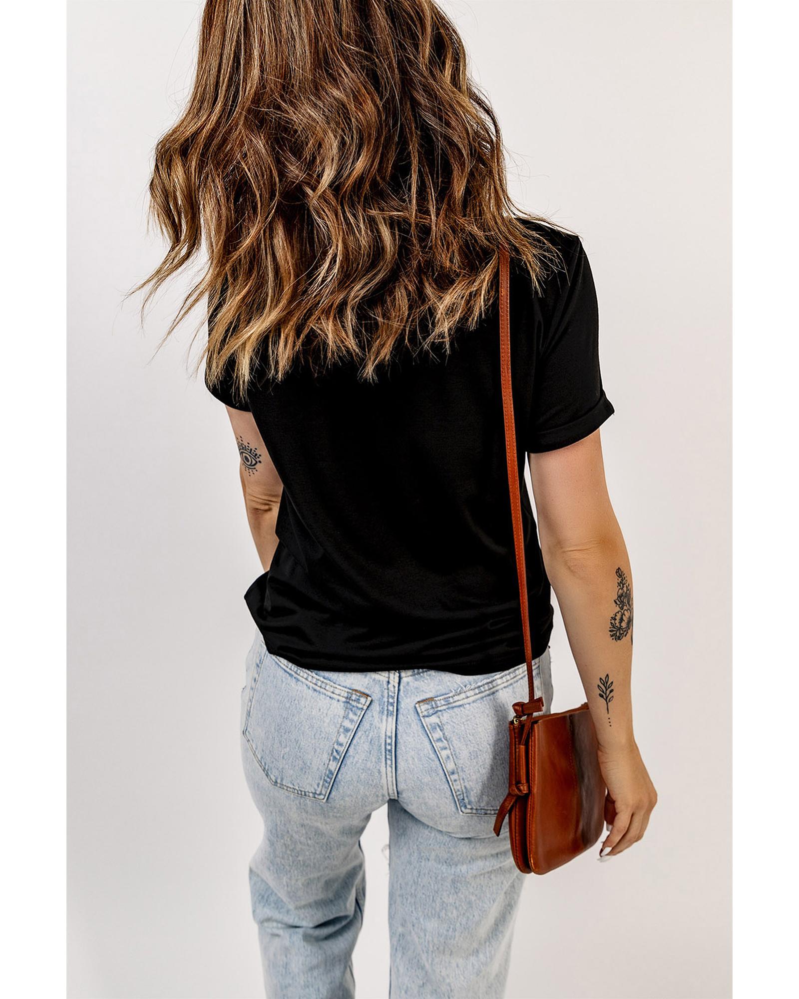V539-AZEXDC25219489-2-2XL-202508270930-00 Azura Exchange Leopard Letter Print T Shirt - 2XL - Image 1