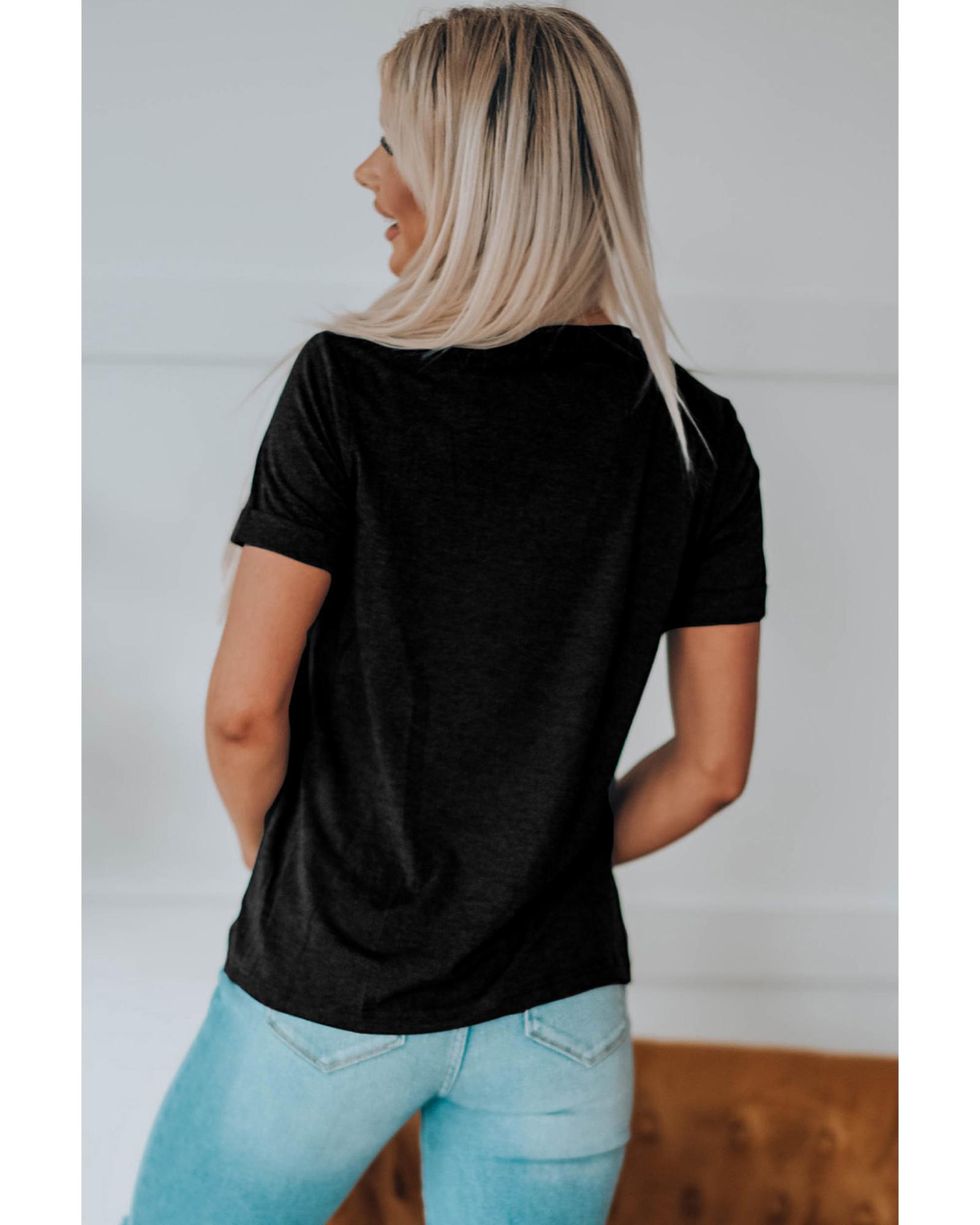 V539-AZEXDC25219489-2-L-202508252305-00 Azura Exchange Leopard Letter Print T Shirt - L - Image 1