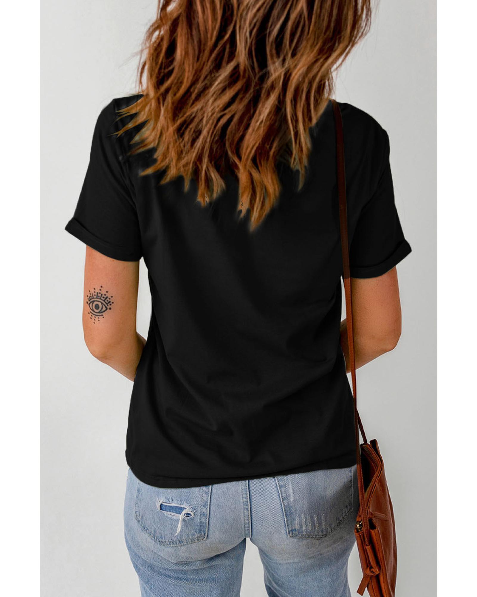 V539-AZEXDC25220948-2-S-202506121046-00 Black EXPENSIVE&DIFFICULT Graphic Tee - S - Image 1