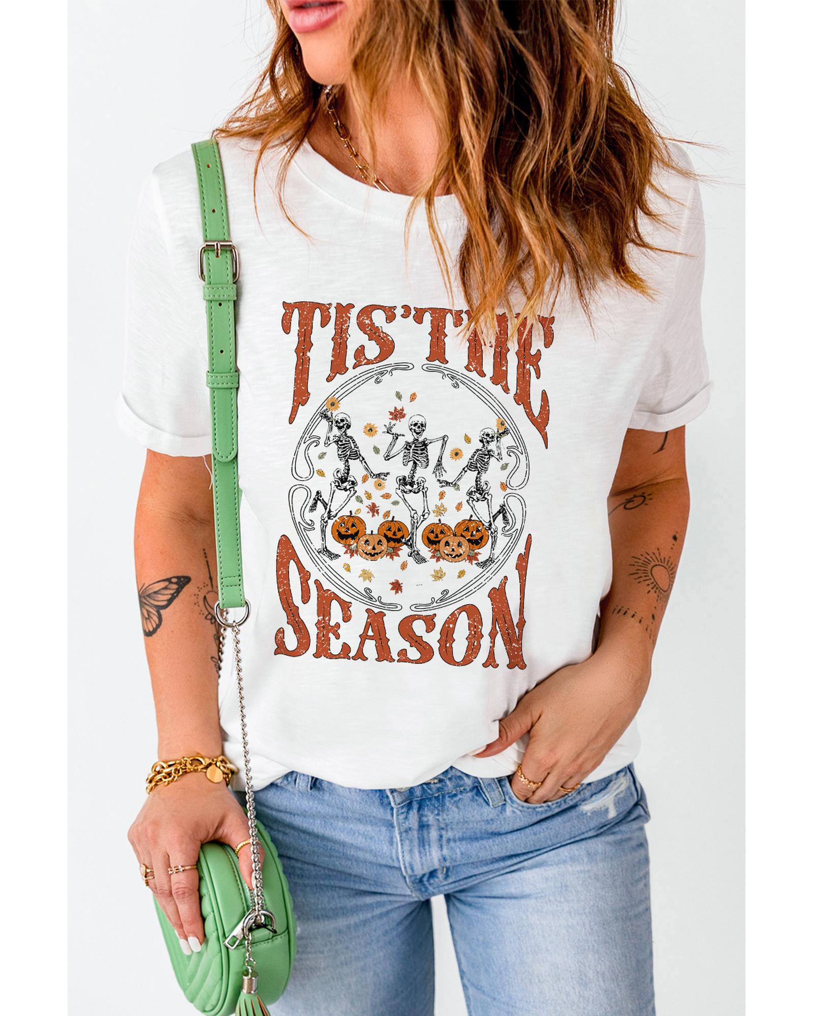 V539-AZEXDC25222745-1-2XL-202508260230-00 Azura Exchange Dancing Skeleton Graphic Tee - 2XL - Image 1
