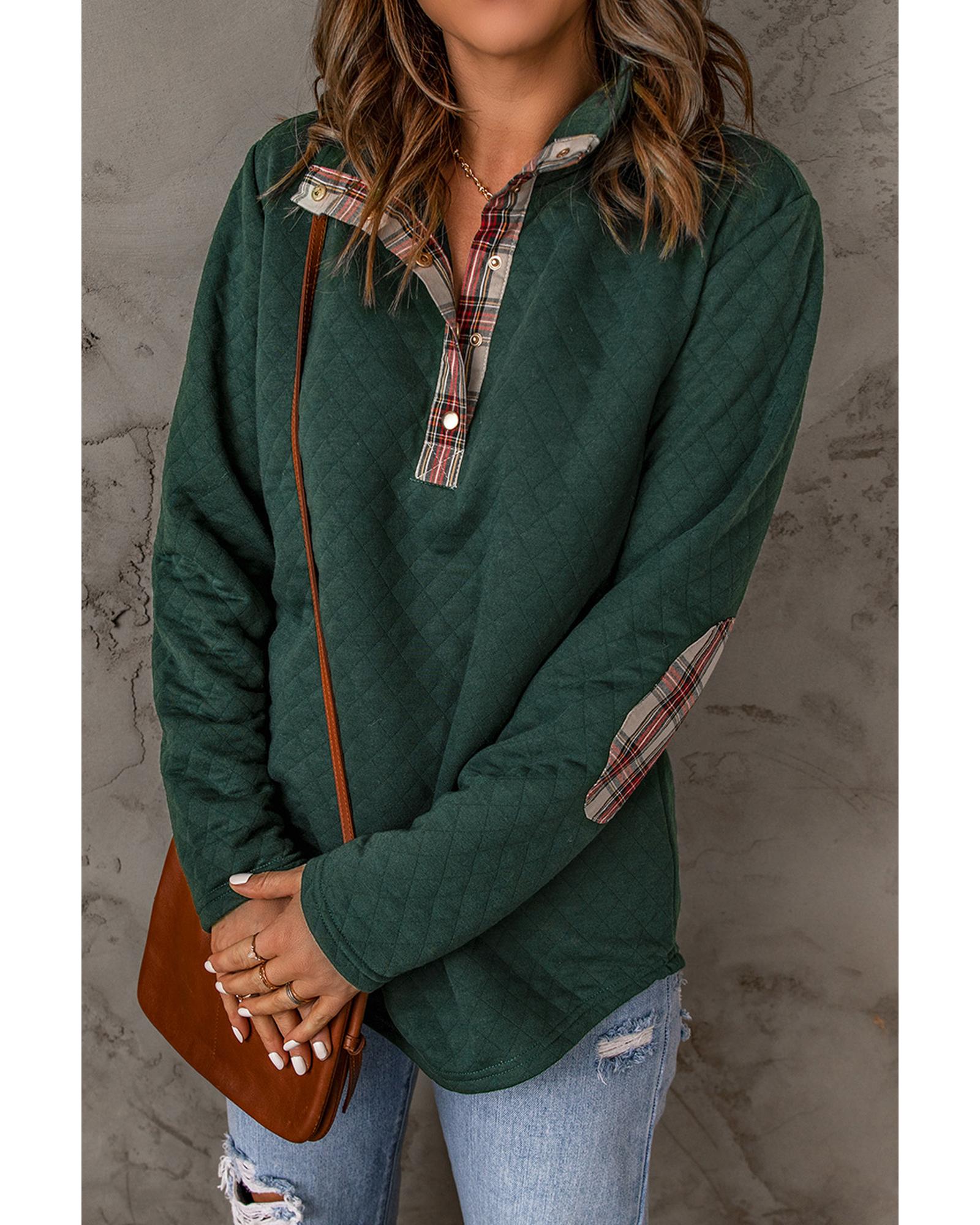 V539-AZEXDC25312136-9-L-202508260125-00 Azura Exchange Geometric Texture Sweatshirt - L - Image 1