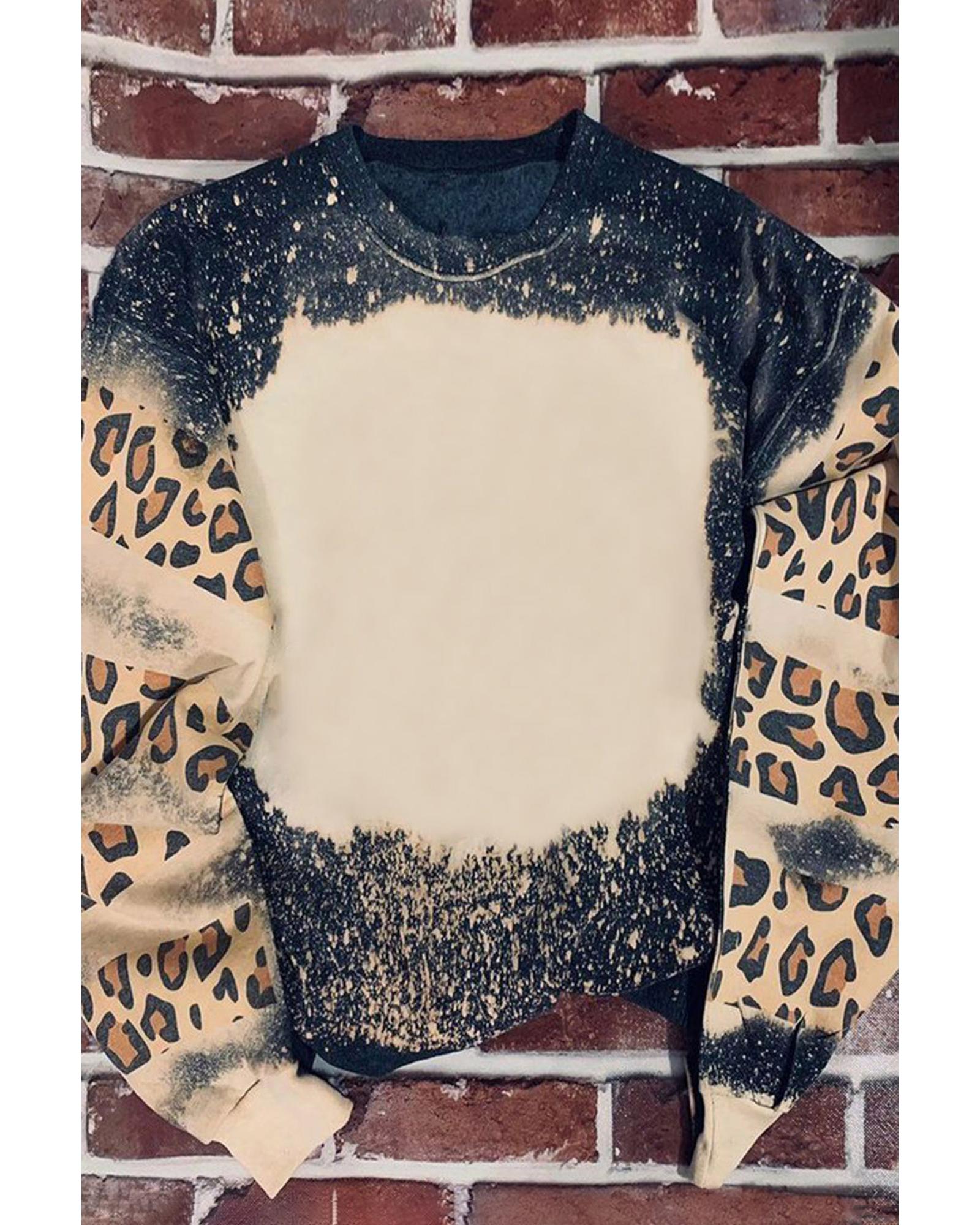 V539-AZEXDC25313083-2-2XL-202508262300-00 Azura Exchange Leopard Tie Dye Sweatshirt - 2XL - Image 1