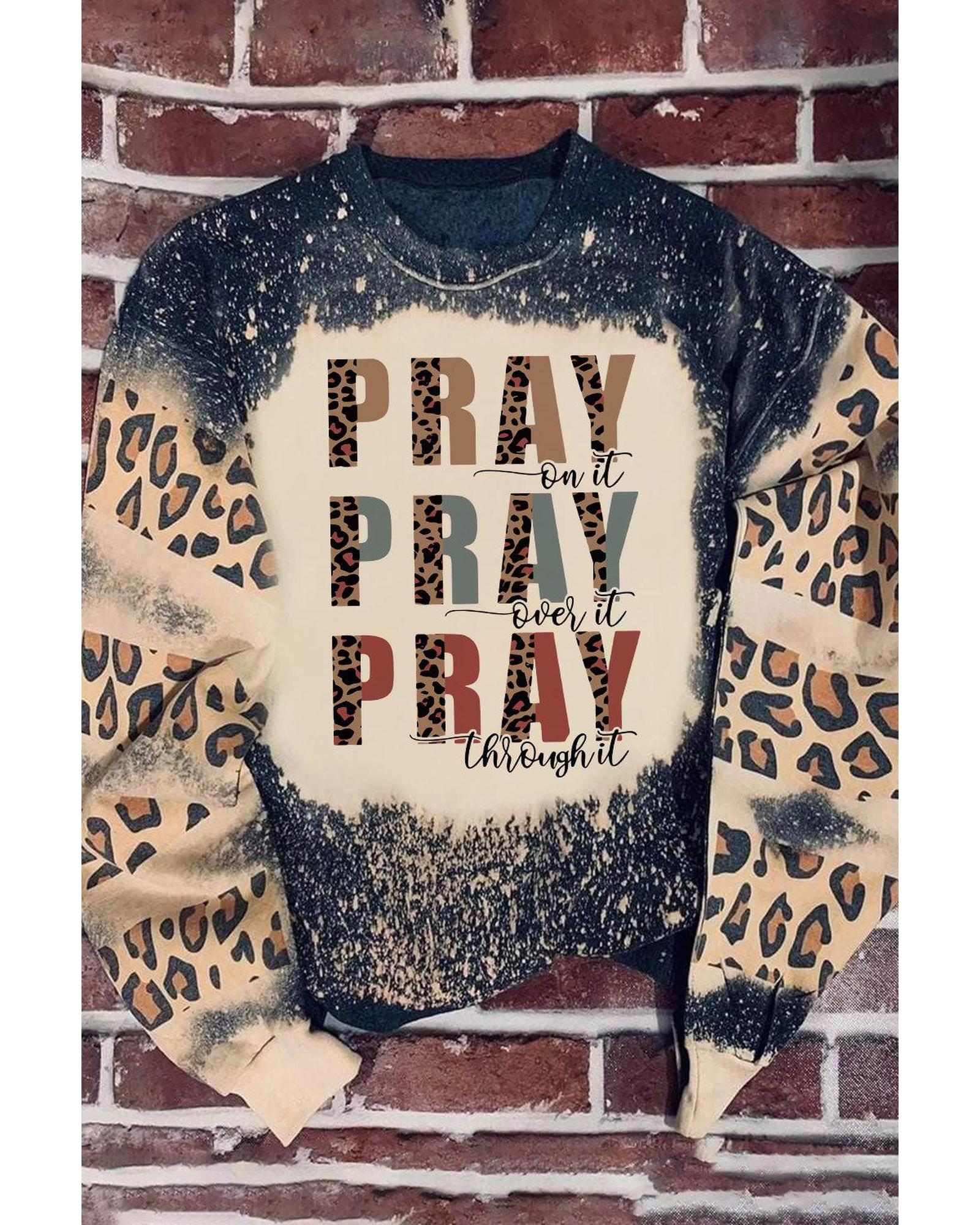 V539-AZEXDC25313534-2-2XL-202508262250-00 Azura Exchange Leopard Bleached Color Block Sweatshirt - 2XL - Image 1