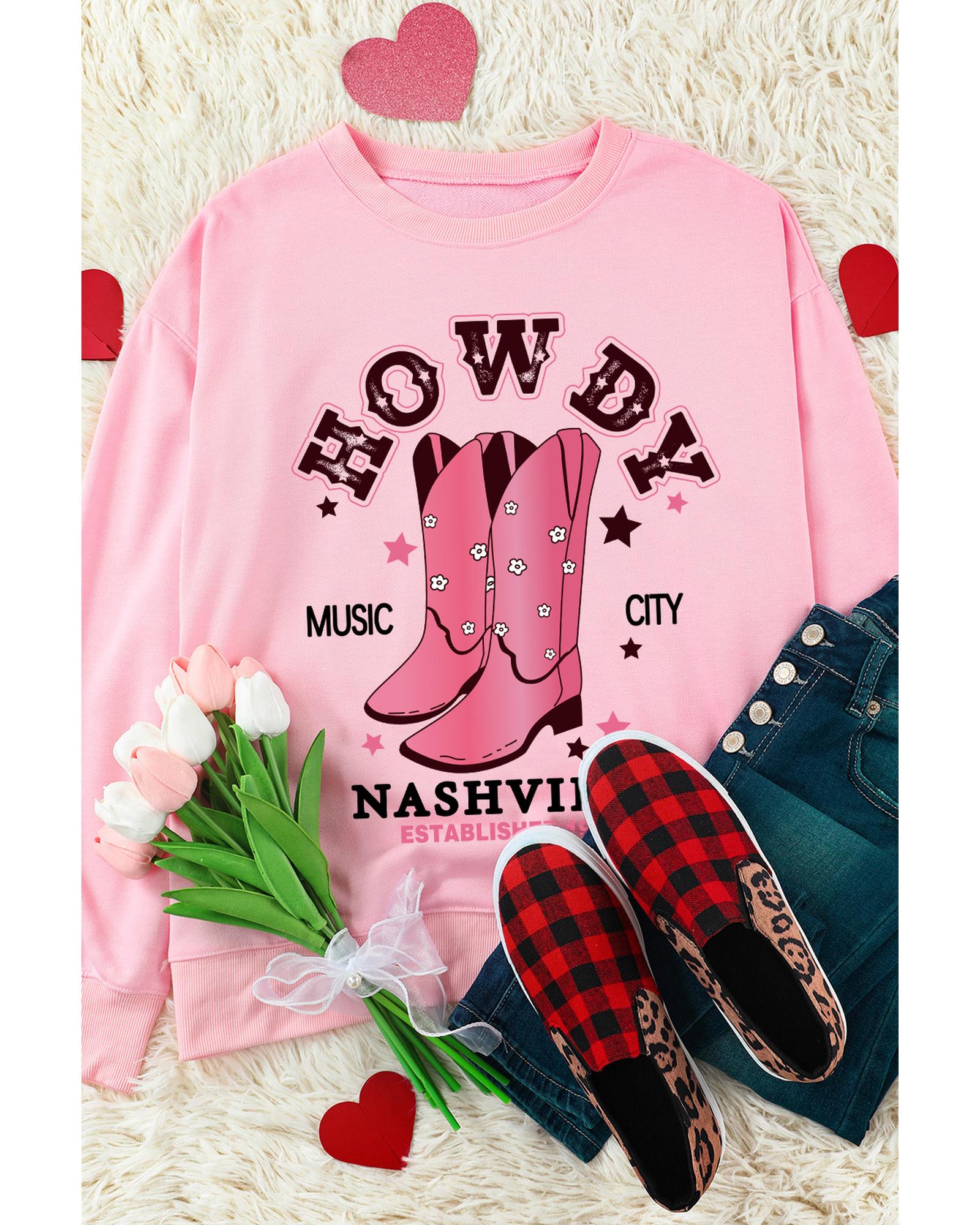 V539-AZEXDC25314388-10-2XL-202508262020-00 Azura Exchange NASHVILLE Vintage Western Sweatshirt - 2XL - Image 1