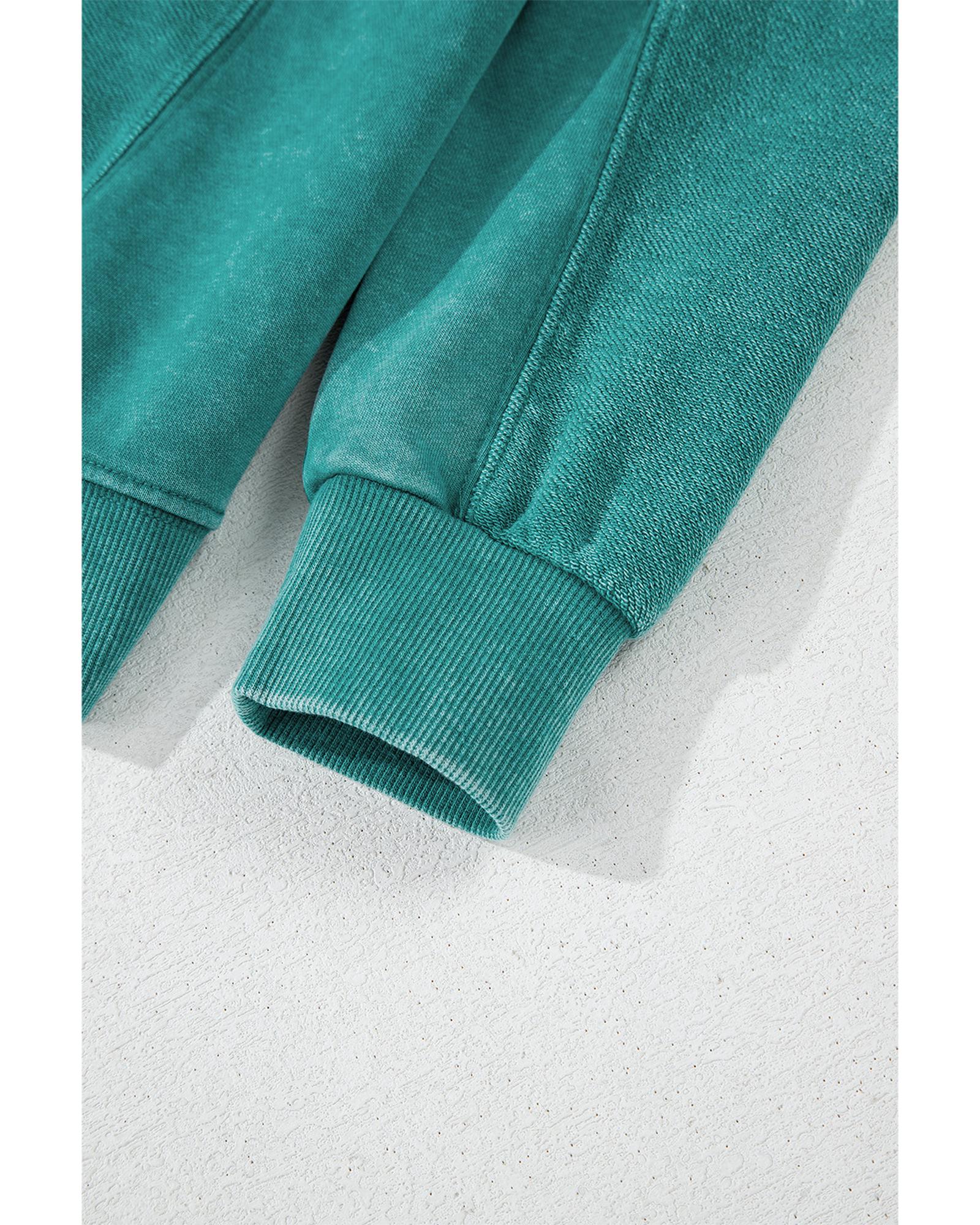 V539-AZEXDC25317697-P1809-L-202508280500-00 Skobeloff Solid Color Notched Neck Drop Shoulder Sweatshirt - L - Image 1